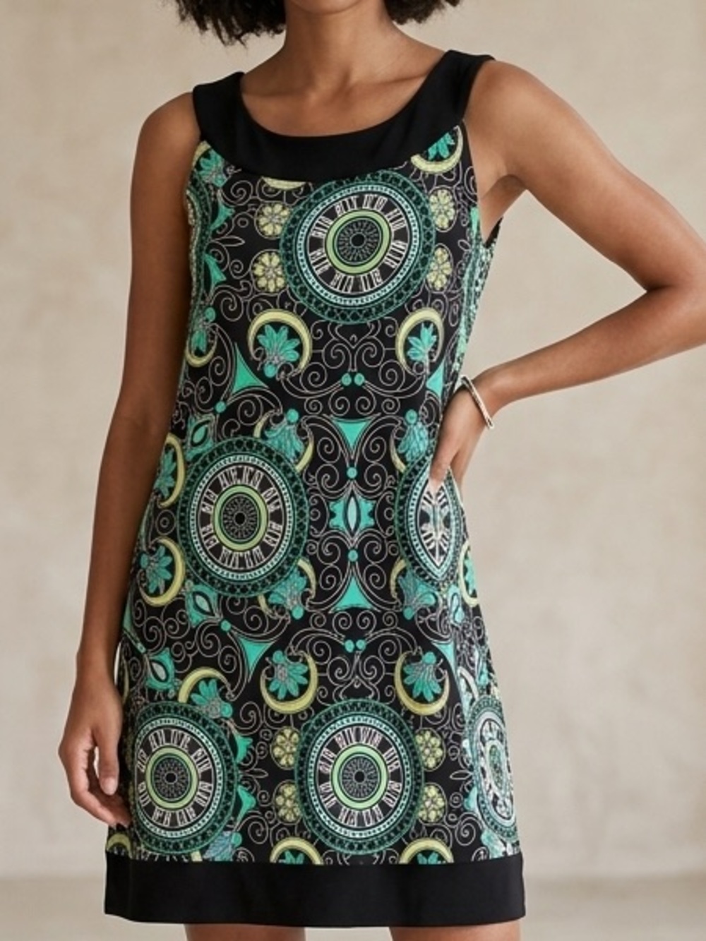 Tiana B. Medallion Print Dress